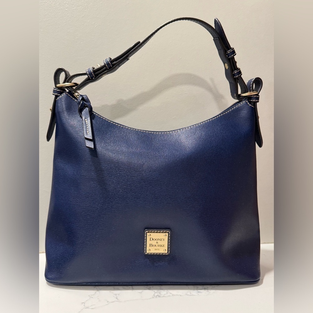 Dooney & Bourke Saffiano Leather Hobo - Picture 2 of 15